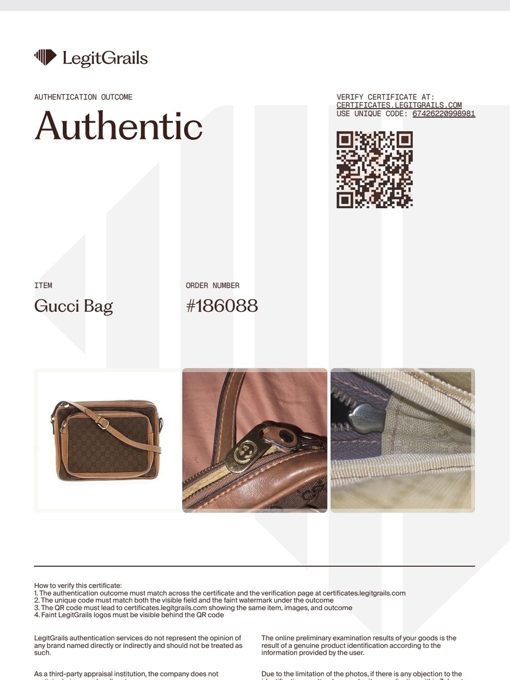 Gucci Brown GG Canvas Crossbody Bag - Picture 12 of 12
